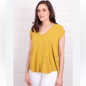 We The Free Sweetness Tee Golden Hour Short Sleeve Tee in Vibrant Orange Size XS